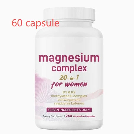 20-in-1 Magnesium Complex for New Moms - Supports Muscle Relaxation, Calm Mind, &amp; Restful Sleep Between Feeds.