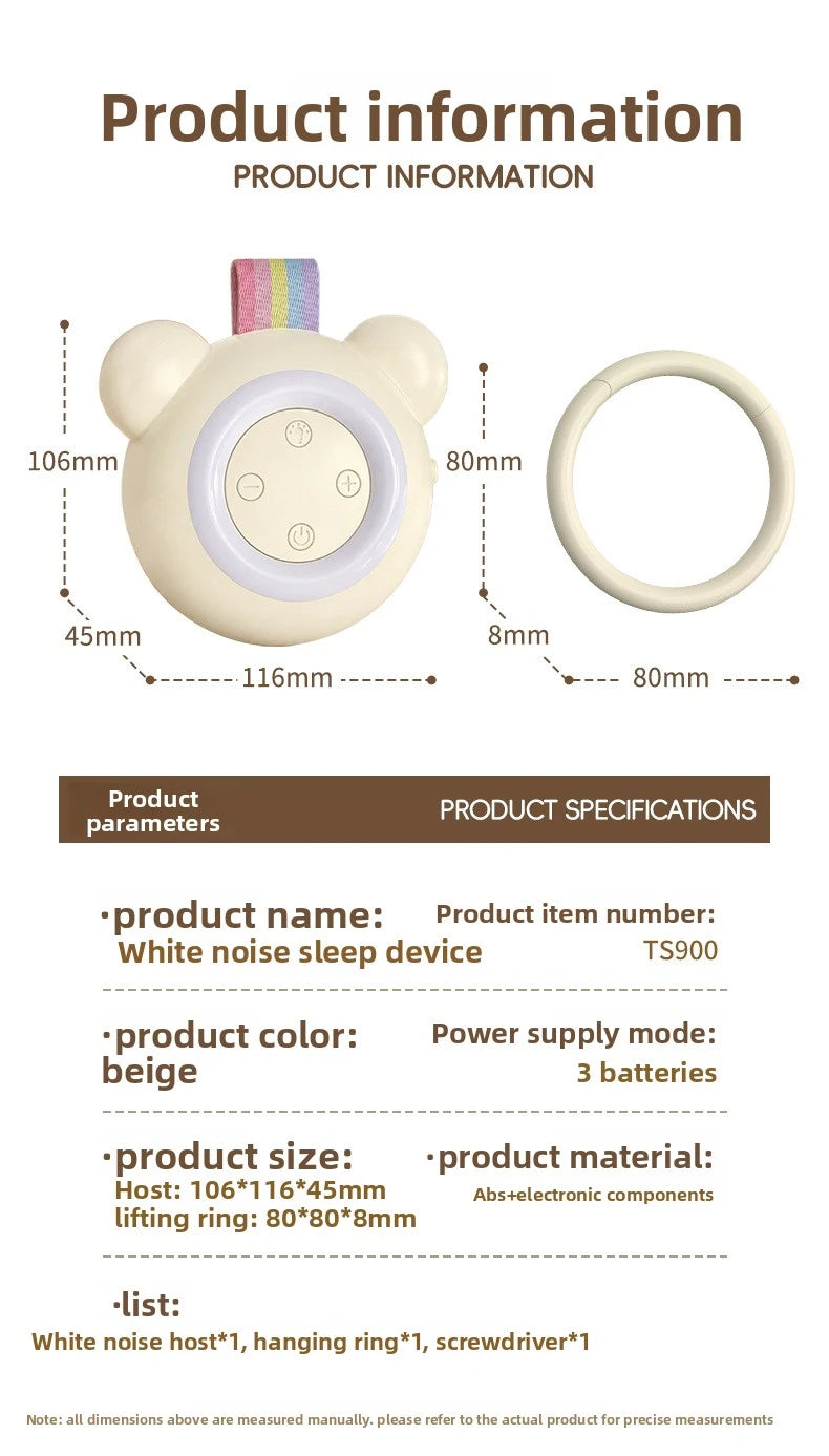Cry Detection White Noise Baby Sleep Soother