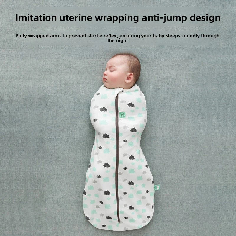 Anti-Startle Cotton Baby Sleeping Bag