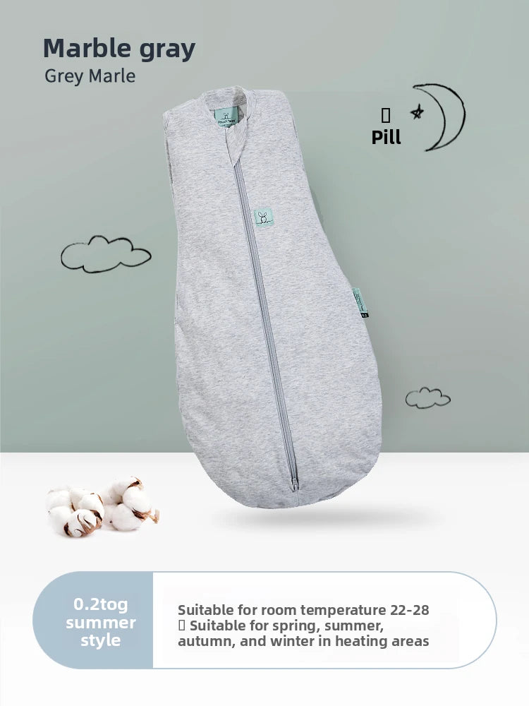 Anti-Startle Cotton Baby Sleeping Bag