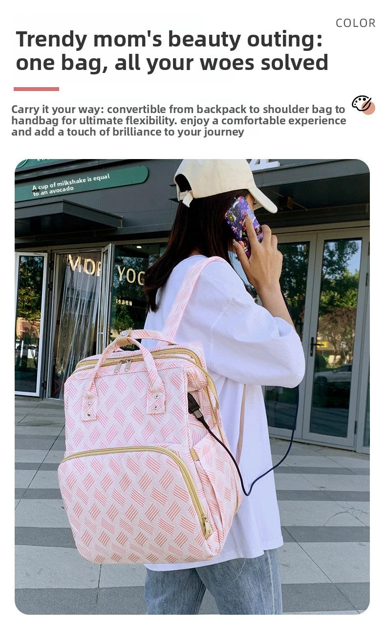 Multifunctional Baby Diaper Backpack