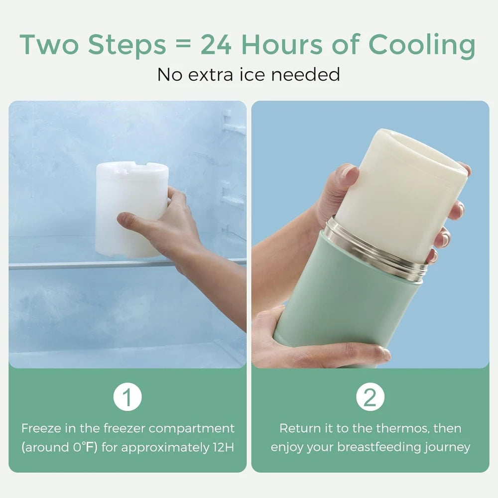 Portable Breast Milk Cooling Storage Bottle