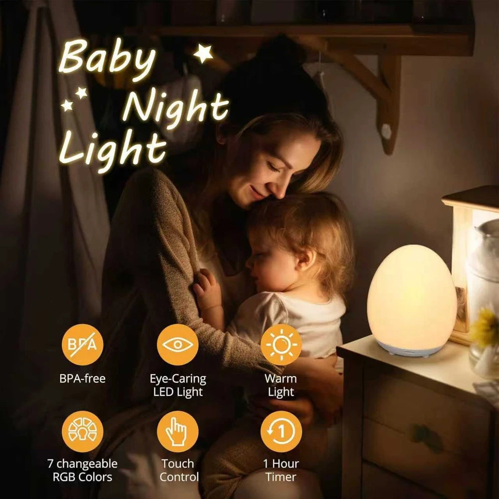 Multicolor USB Egg Night Light