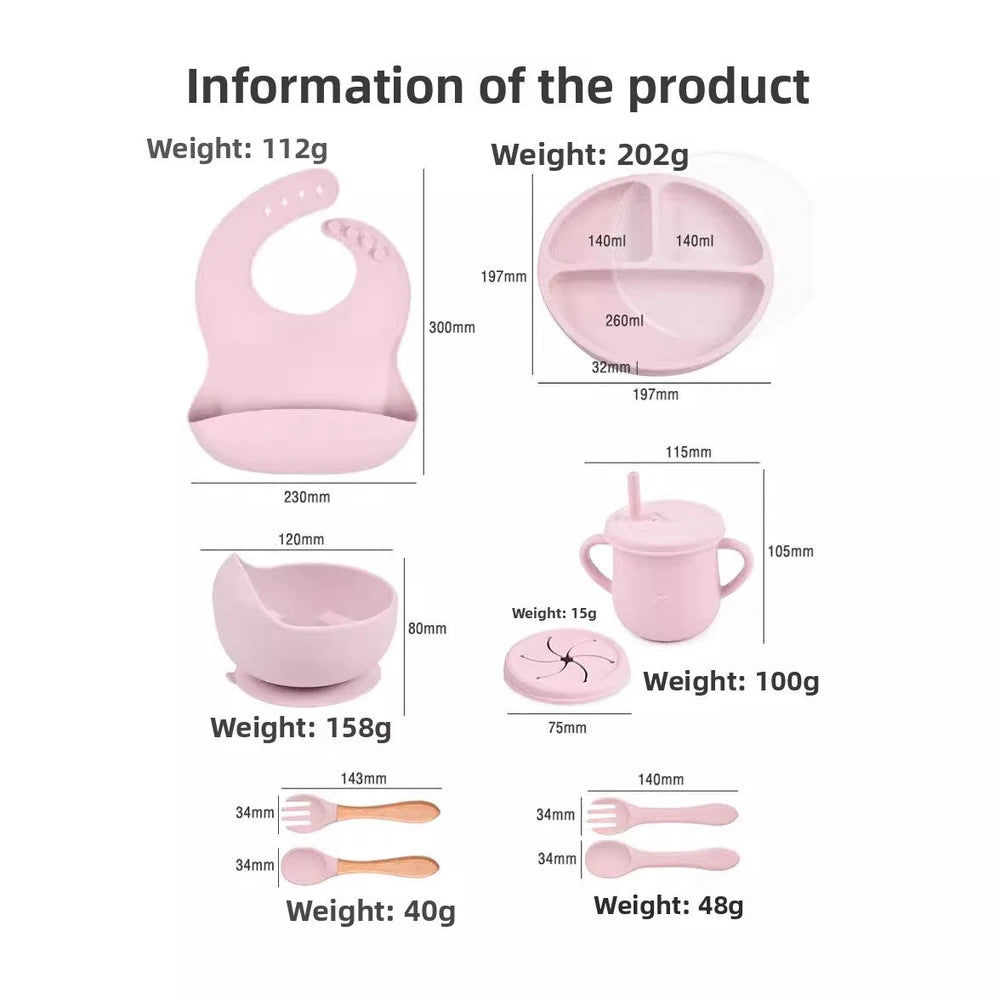 Silicone Baby Tableware Set