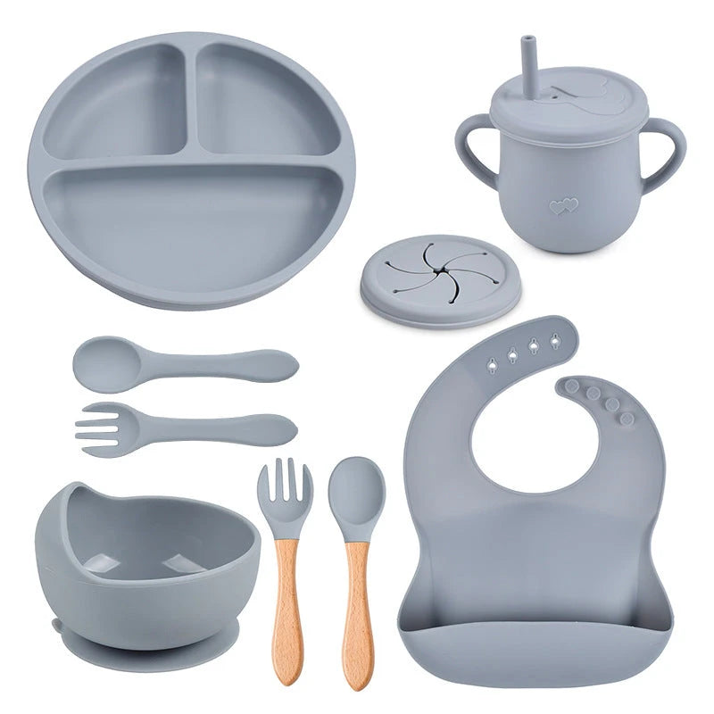 Silicone Baby Tableware Set