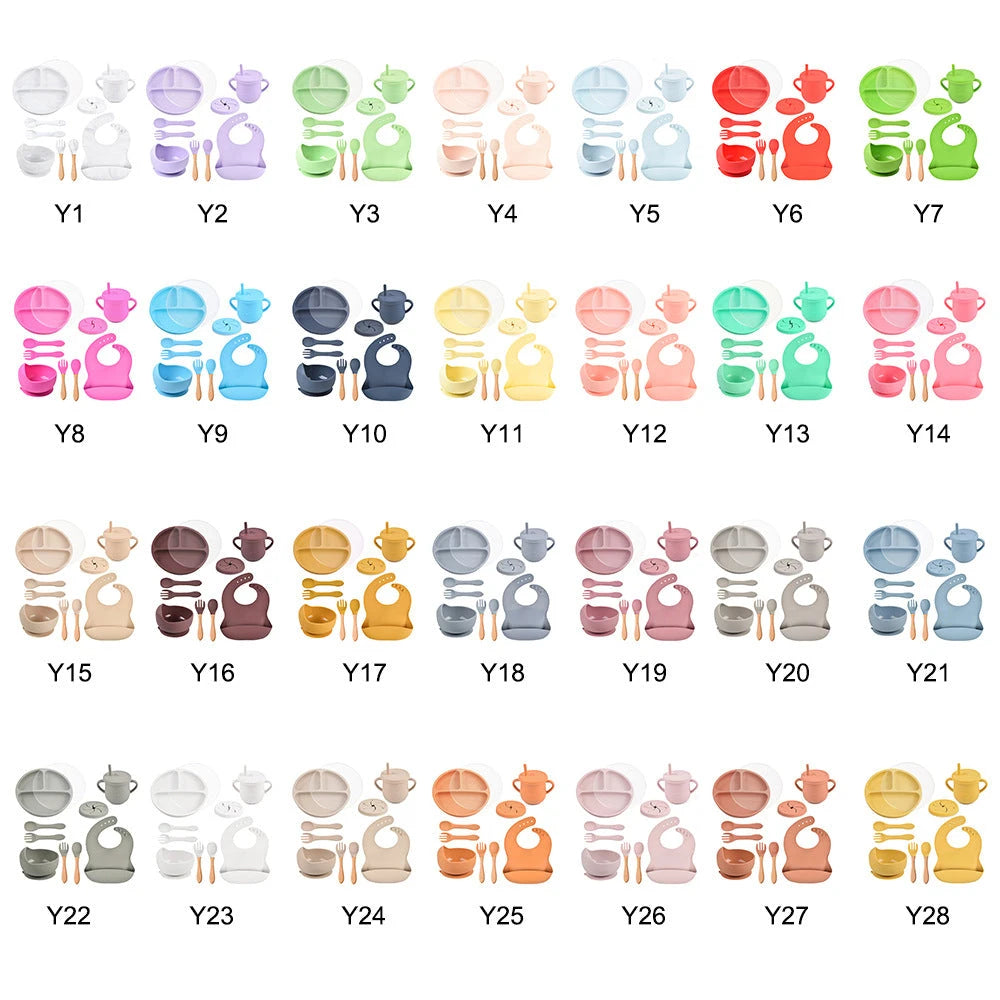 Silicone Baby Tableware Set