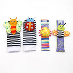 Baby Wrist Strap Socks Rattle Toy Set