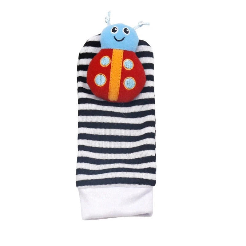 Baby Wrist Strap Socks Rattle Toy Set