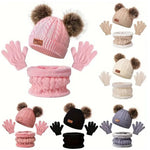 Knitted Wool Scarf & Hat Set