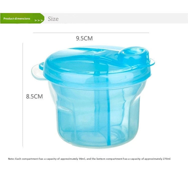 Three Compartment Formula Container