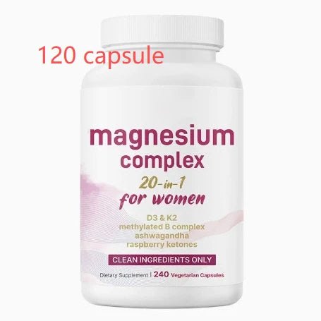 20-in-1 Magnesium Complex for New Moms - Supports Muscle Relaxation, Calm Mind, &amp; Restful Sleep Between Feeds.